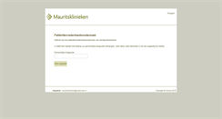 Desktop Screenshot of mauritsklinieken.onderzoek.nl
